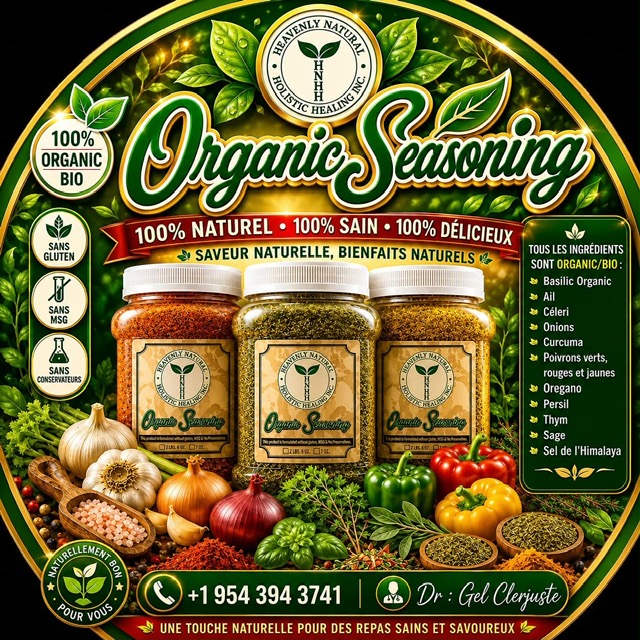 Heavenly Natural Organic Seasoning — 1.3 lb jar